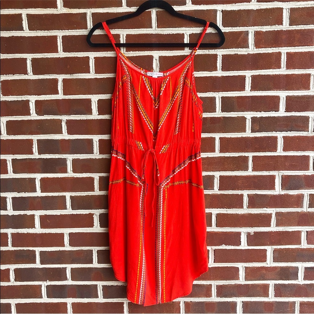 Made for Impulse Red Aztec Print Dress Size M